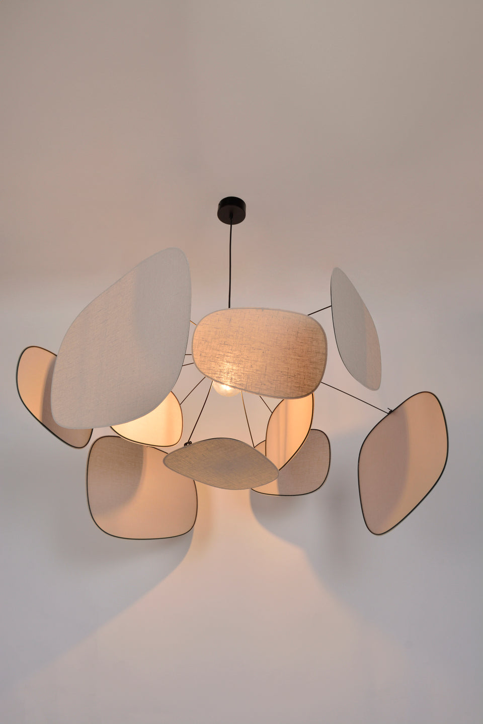 suspension market set screen mobile en lin beige