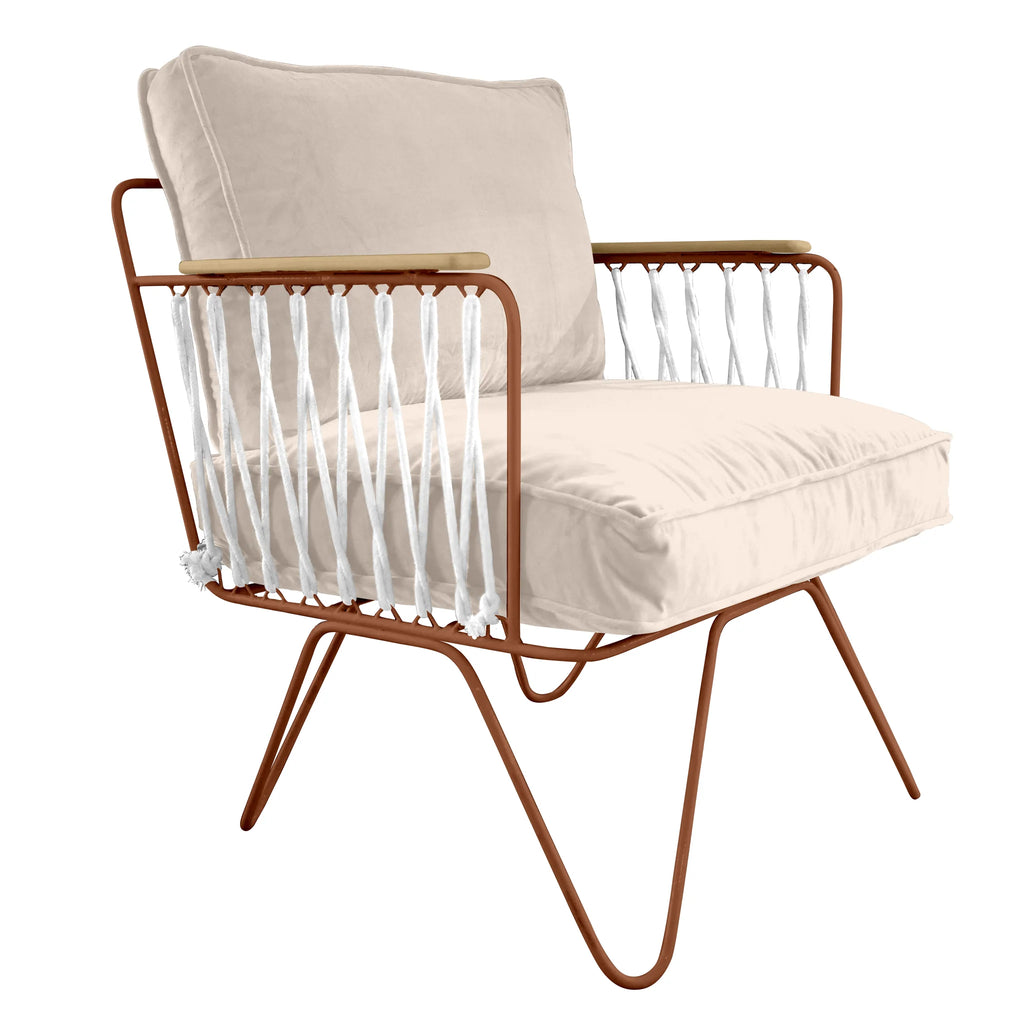 Fauteuil Croisette Velours