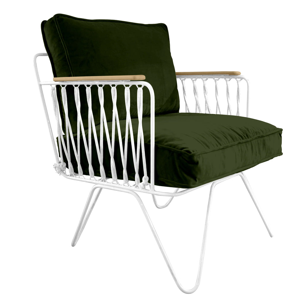 Fauteuil Croisette Velours