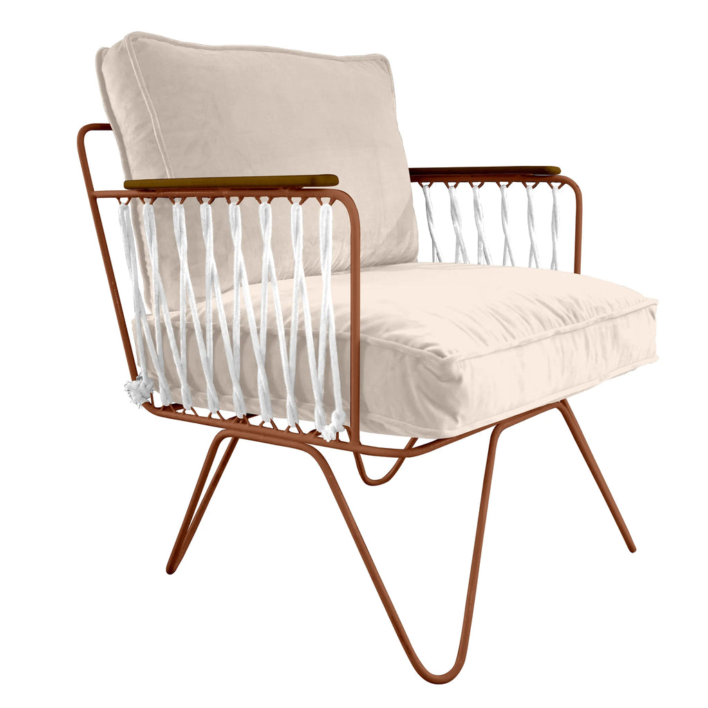 Fauteuil Croisette Velours