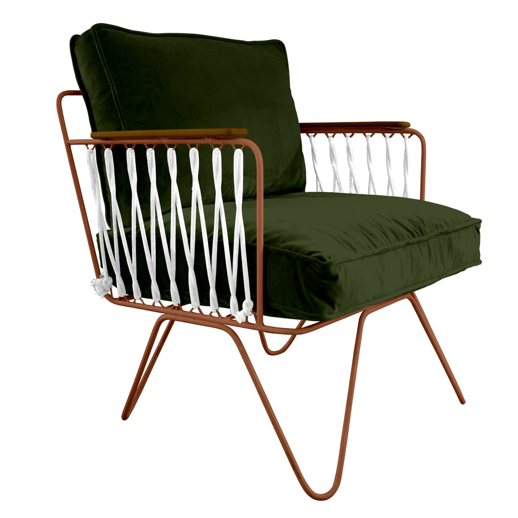 Fauteuil Croisette Velours