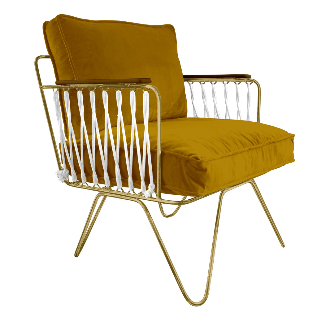 Fauteuil Croisette Velours