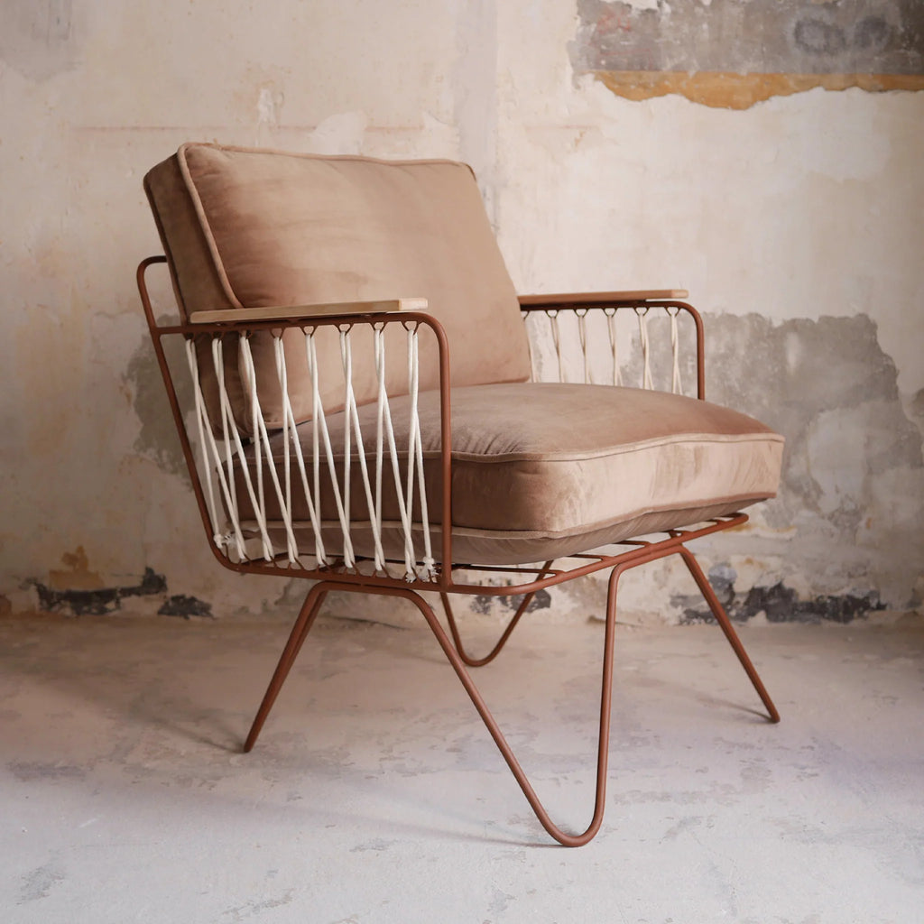 Fauteuil Croisette Velours