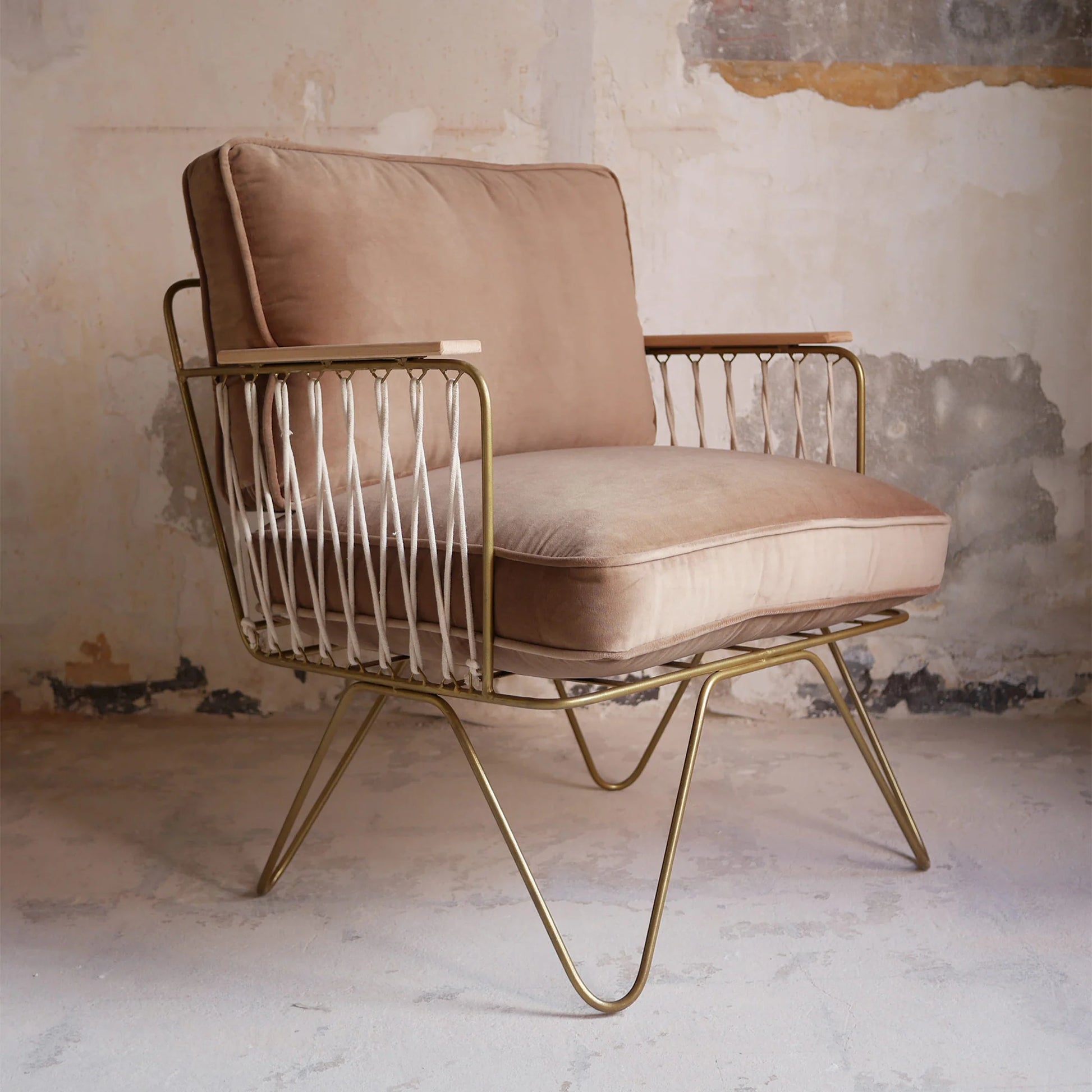 Fauteuil Croisette Velours