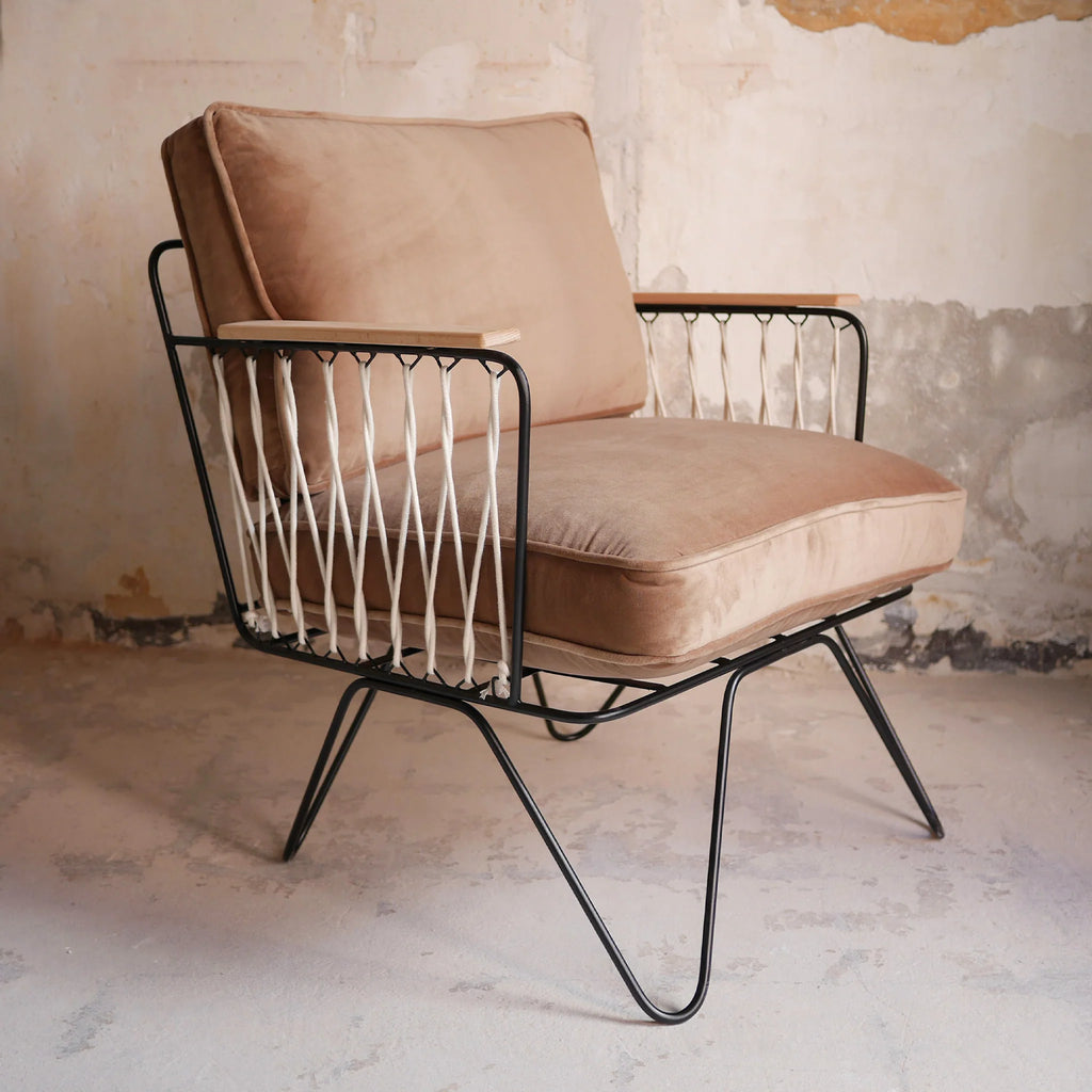 Fauteuil Croisette Velours