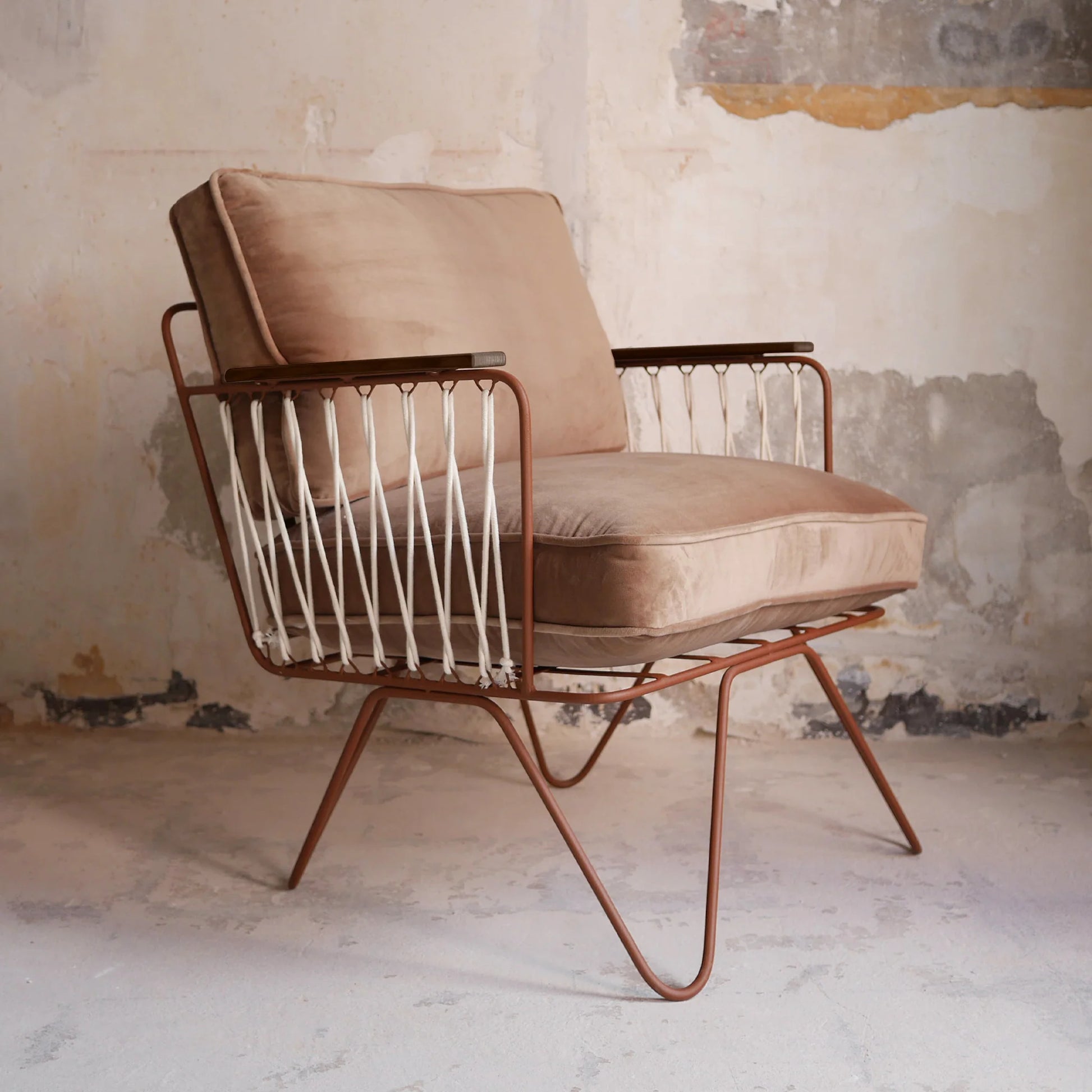 Fauteuil Croisette Velours