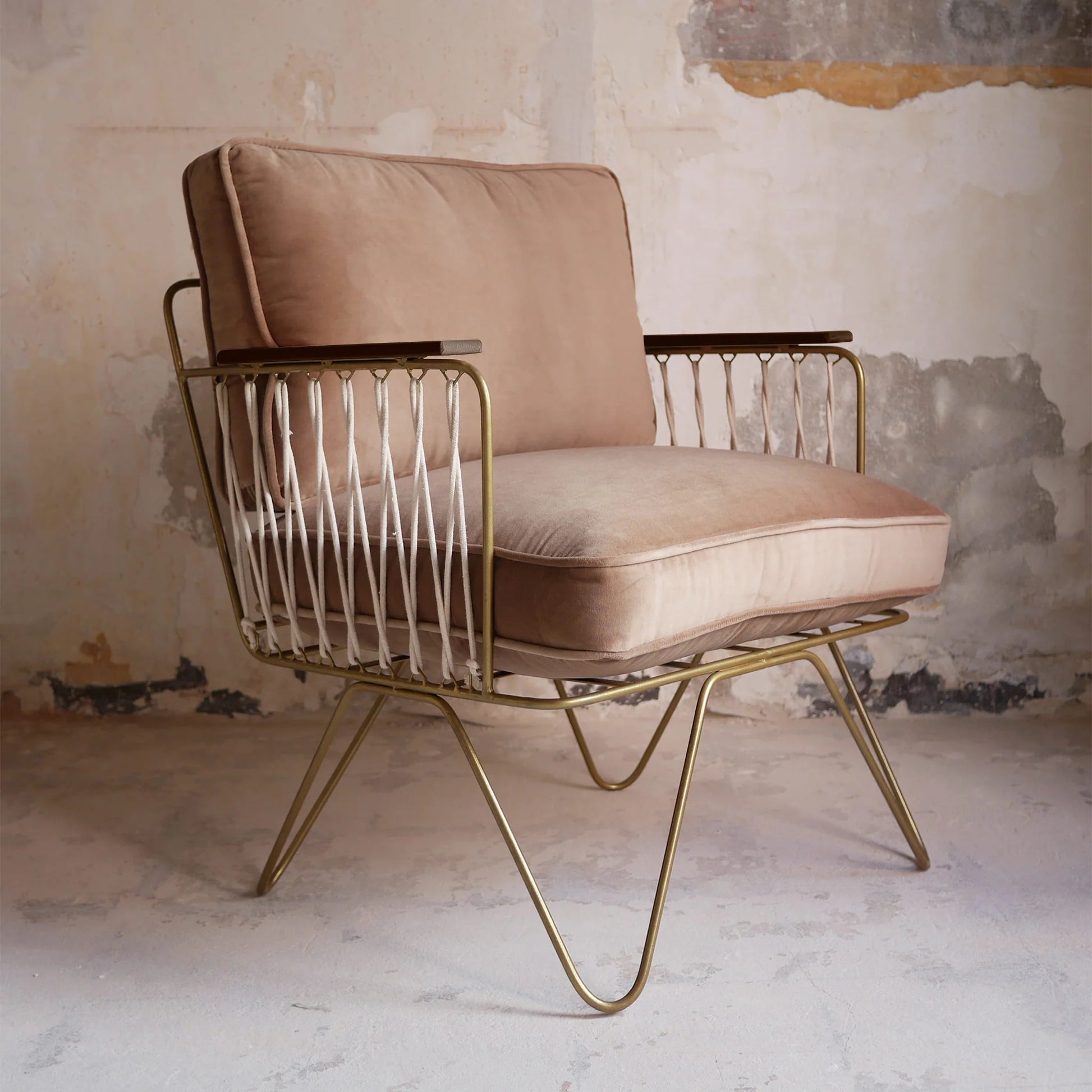 Fauteuil Croisette Velours