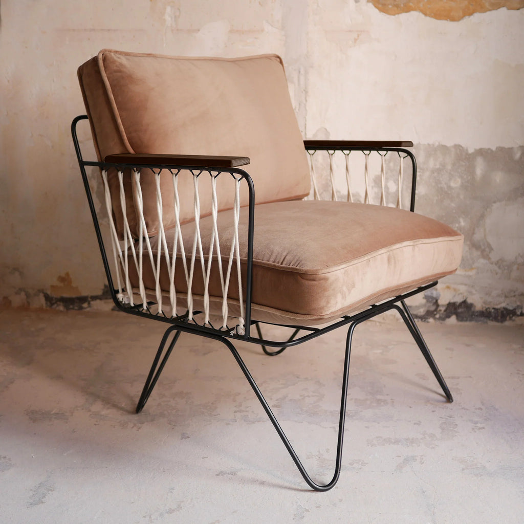 Fauteuil Croisette Velours