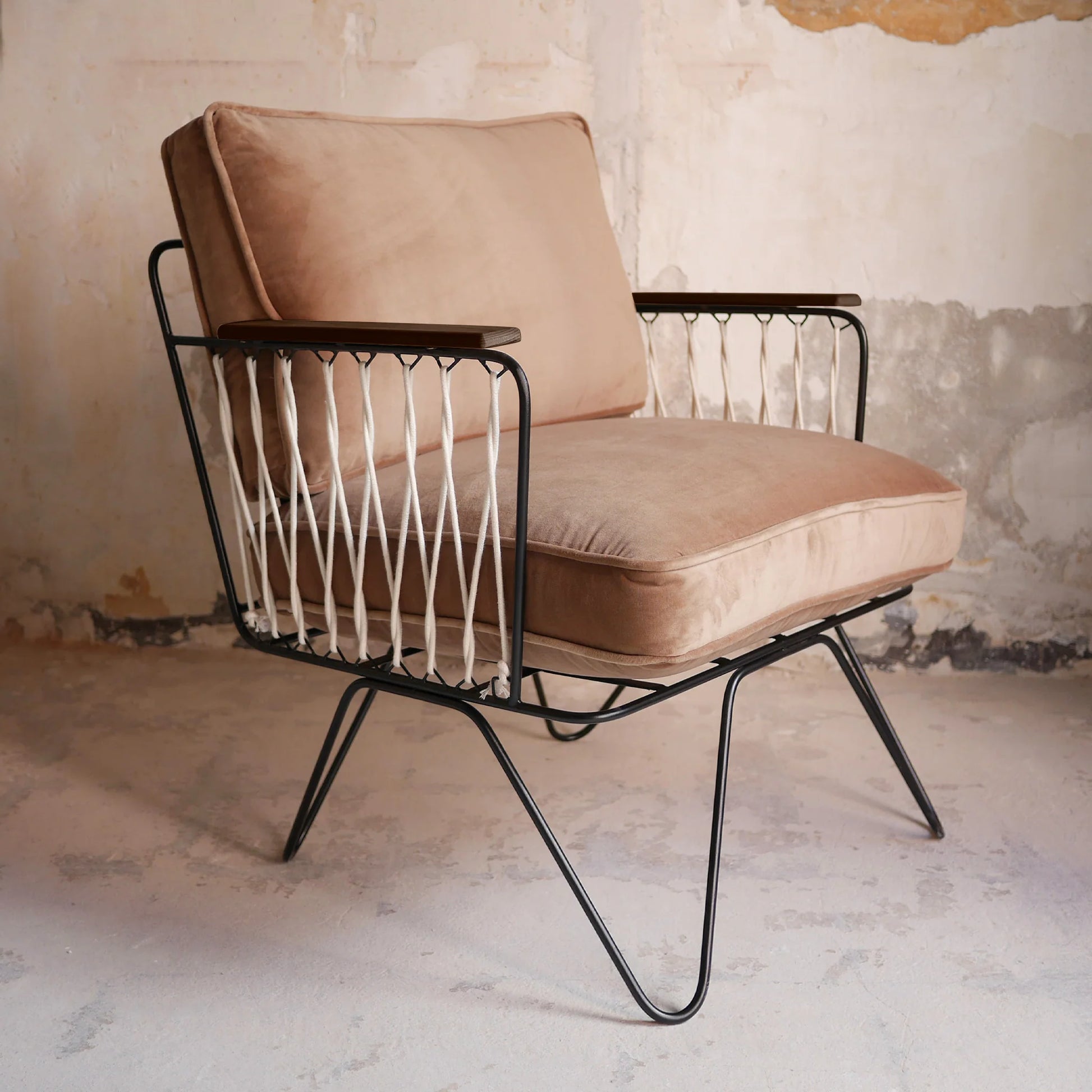 Fauteuil Croisette Velours