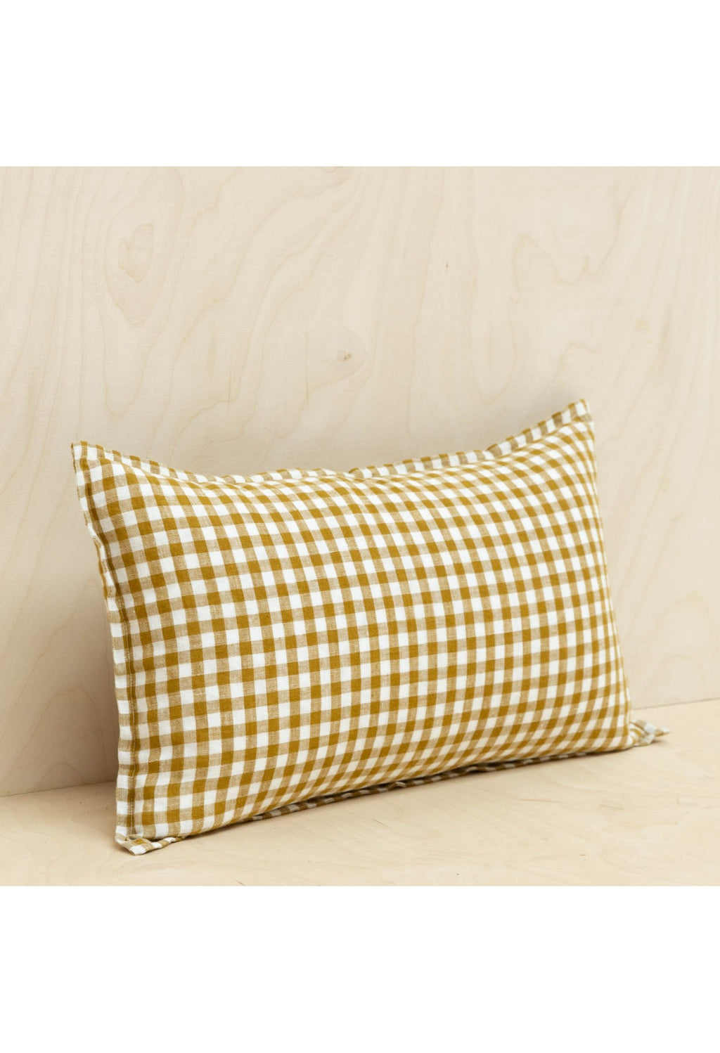 Housse de coussin - Vichy Curry