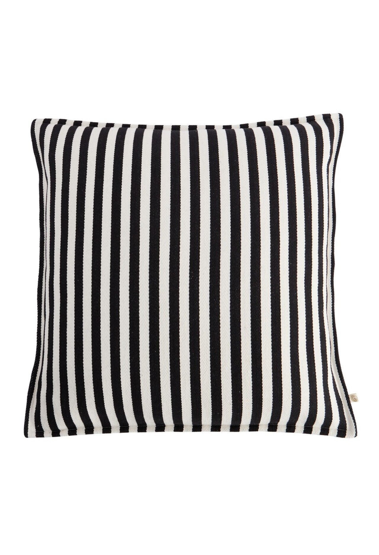 Housse de coussin - rayures noires