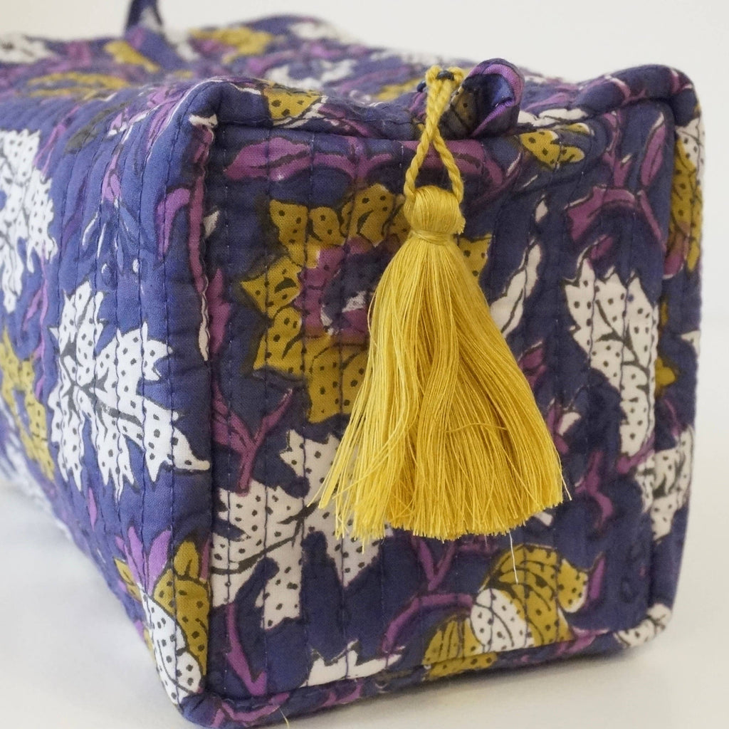 Trousse de toilette en coton imprimé N°96