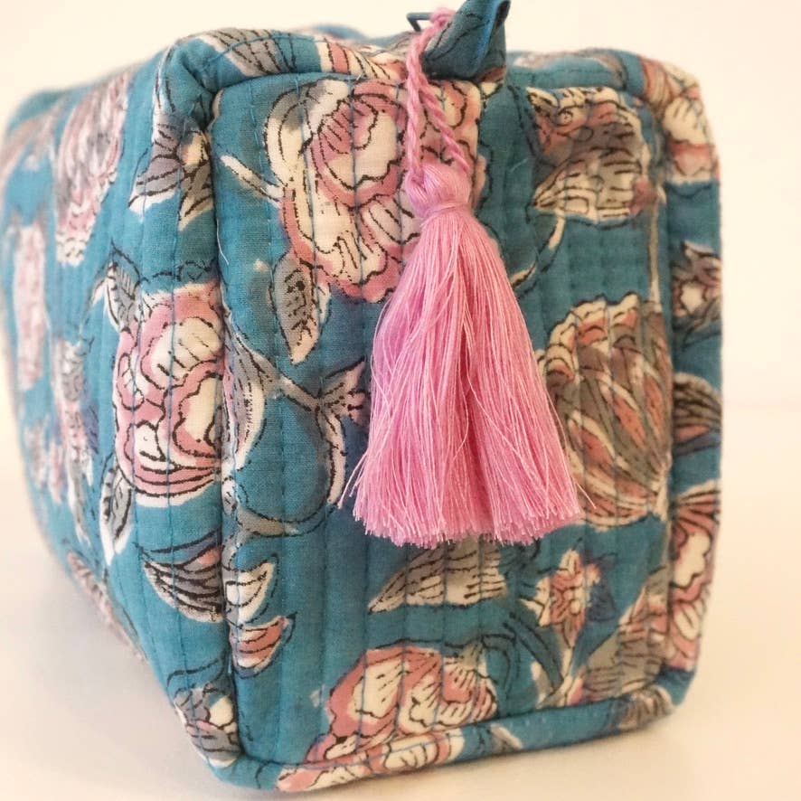 Trousse de toilette en coton imprimé N°92