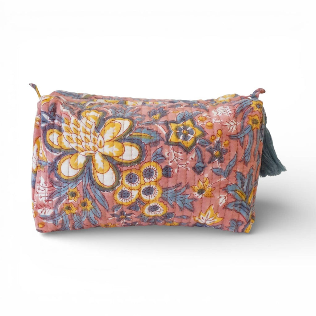 Trousse de toilette en coton imprimé N°108