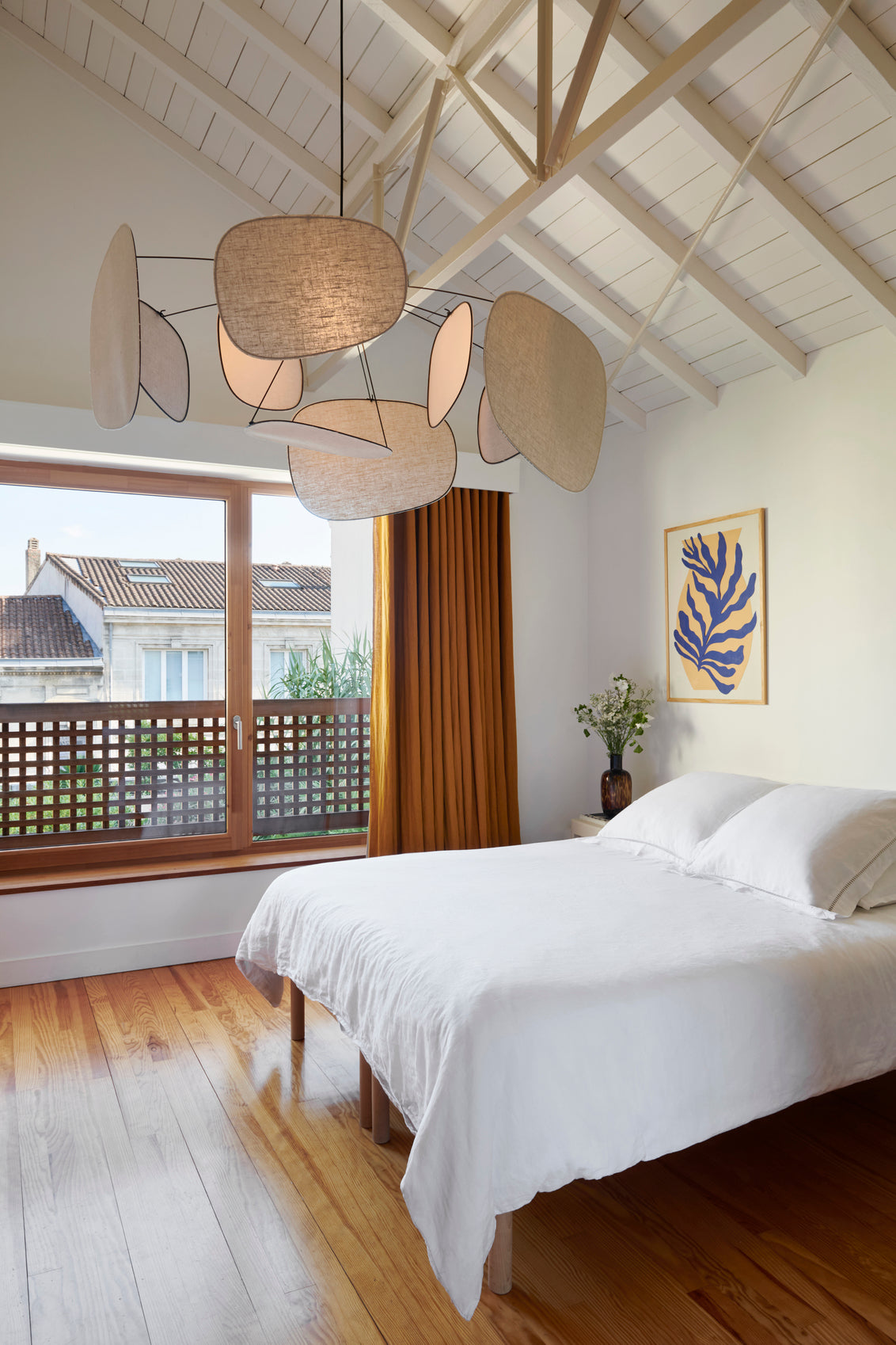 suspension market set screen mobile en lin beige