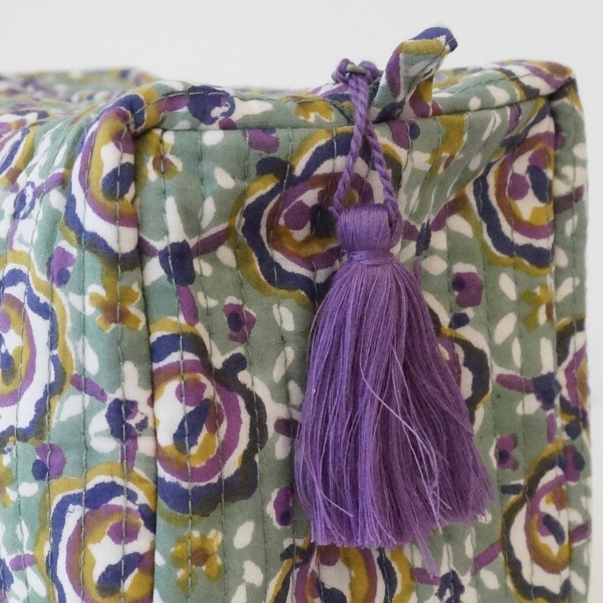 Trousse de toilette en coton imprimé N°109