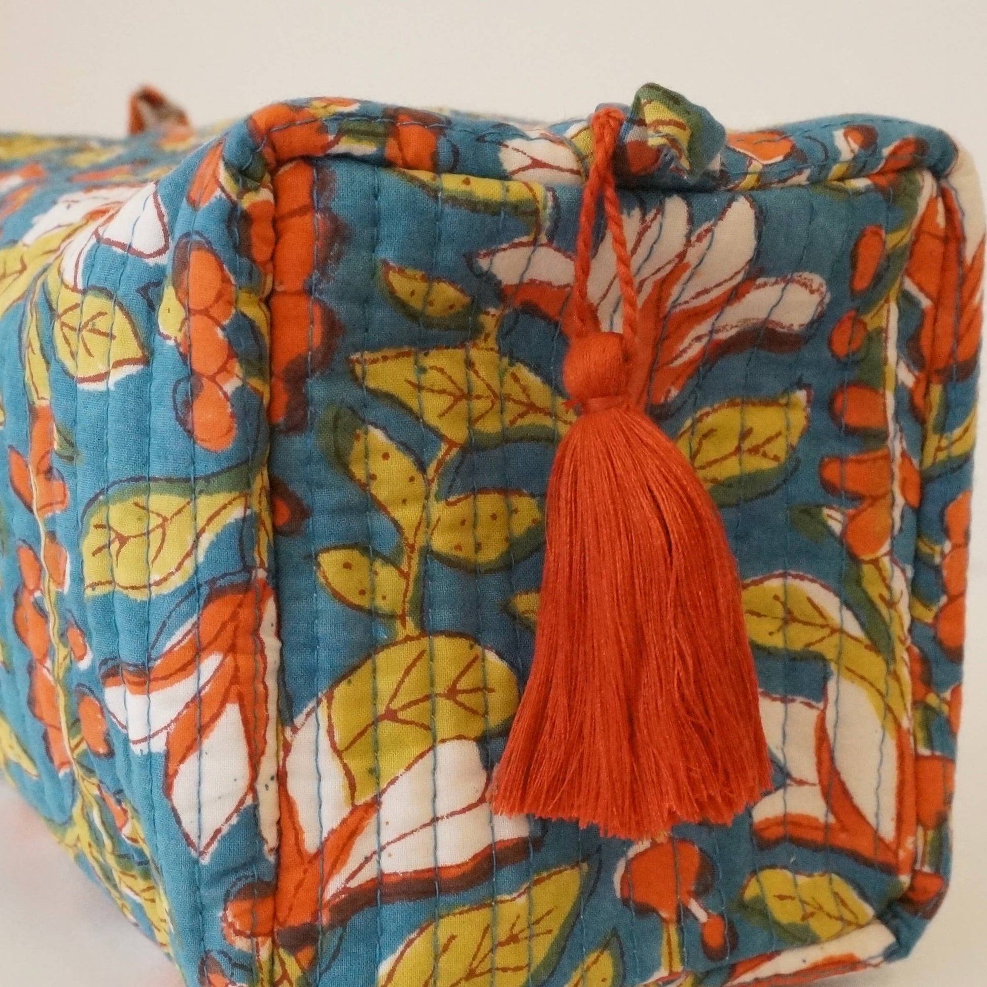 Trousse de toilette en coton imprimé N°124