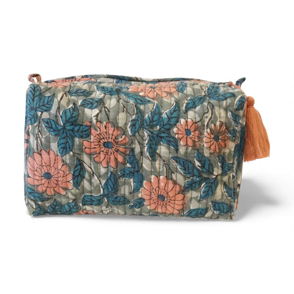 Trousse de toilette en coton imprimé N°93