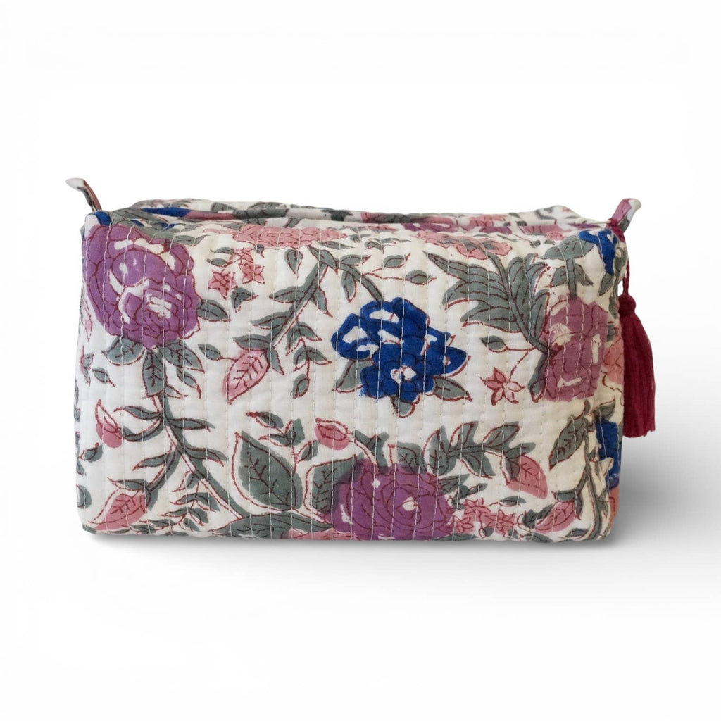Trousse de toilette en coton imprimé N°111