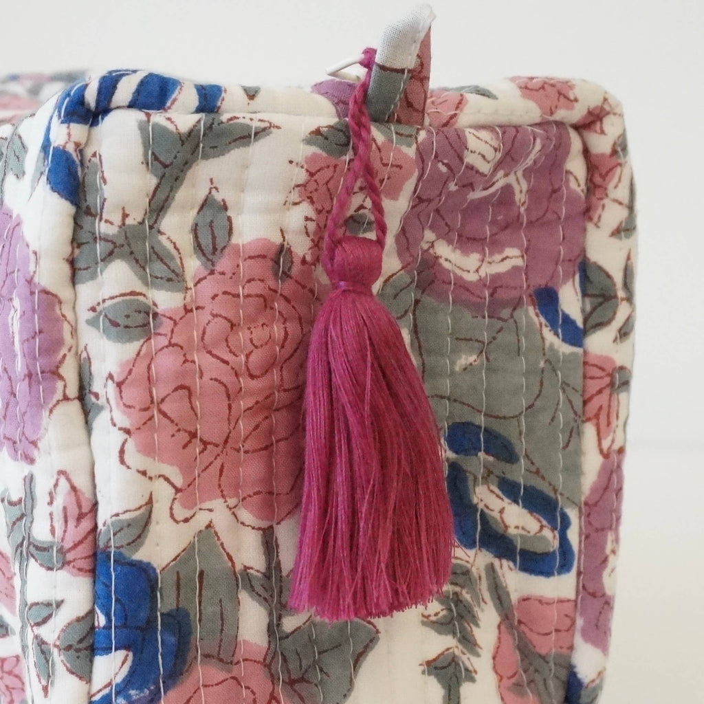 Trousse de toilette en coton imprimé N°111
