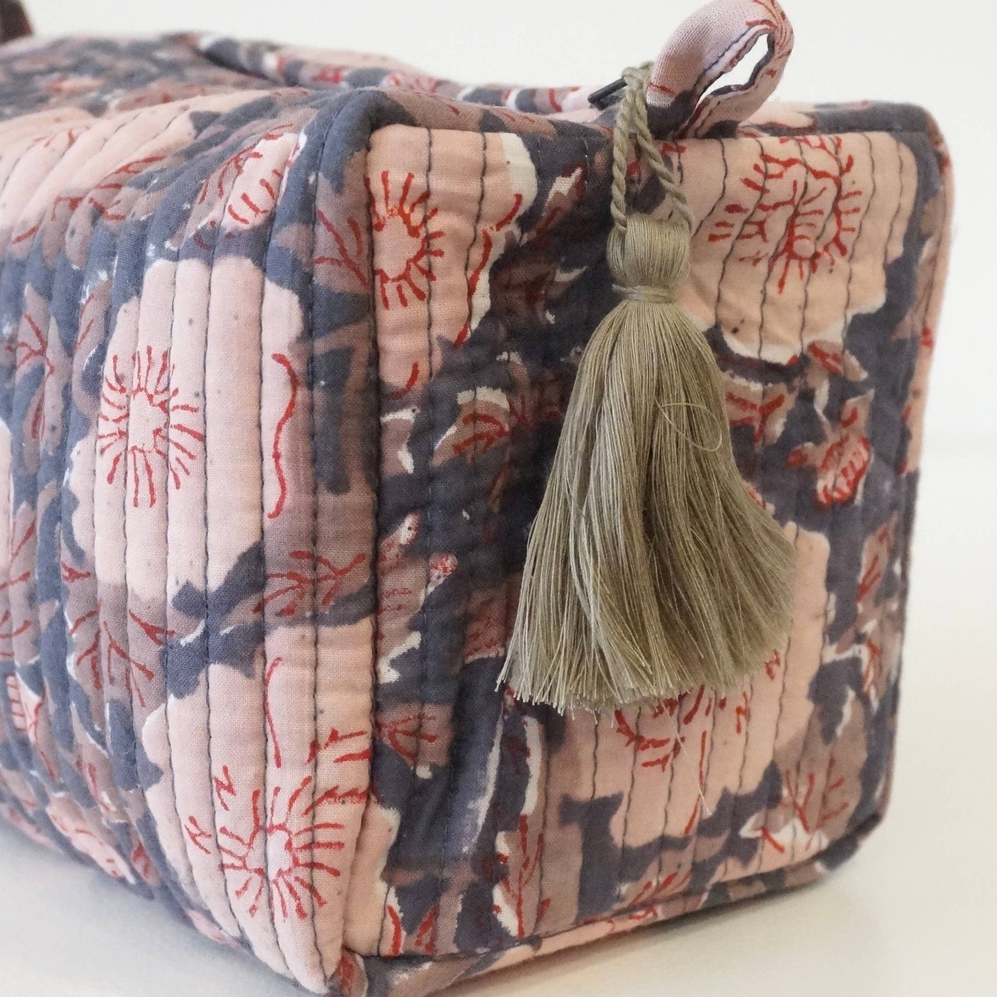 Trousse de toilette en coton imprimé N°95