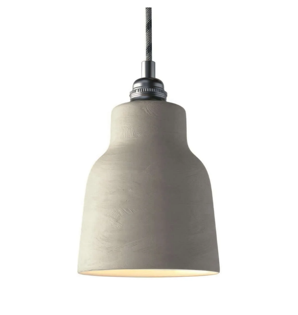 Abat jour Vaso Materia taupe strié