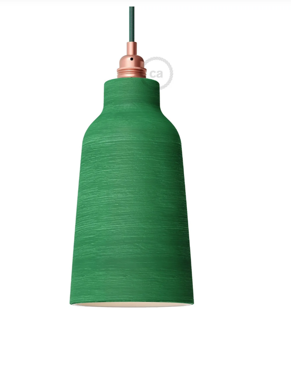 Abat jour bouteille materia evergreen