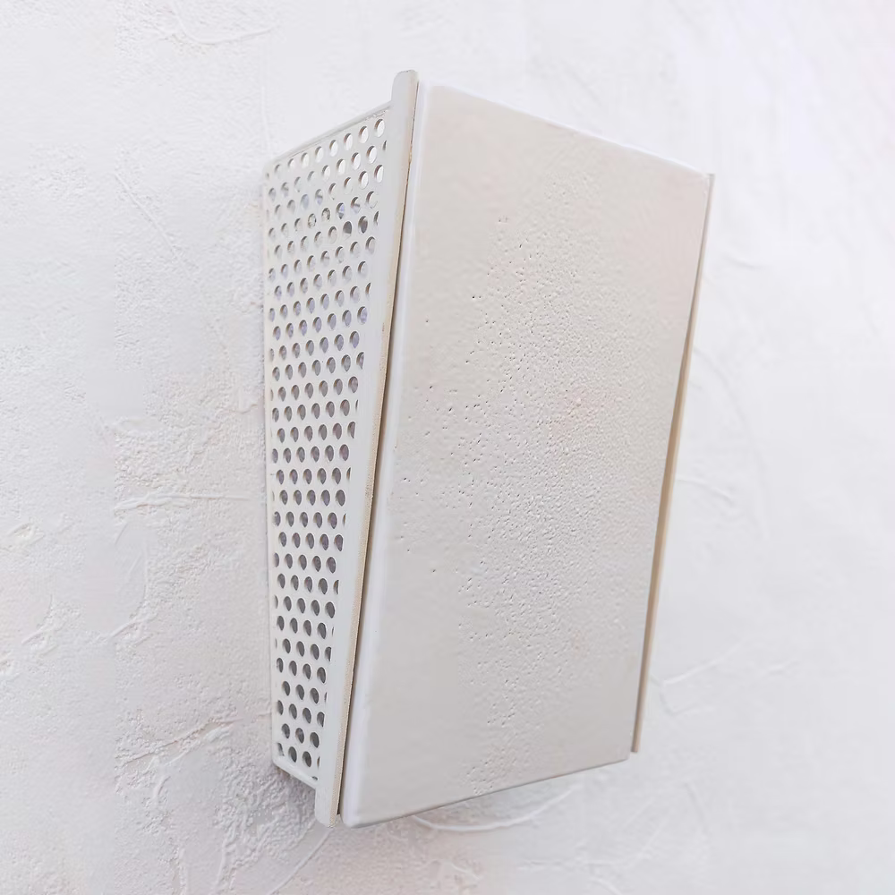 Applique mural Dante en céramique blanche texturée Honoré Déco