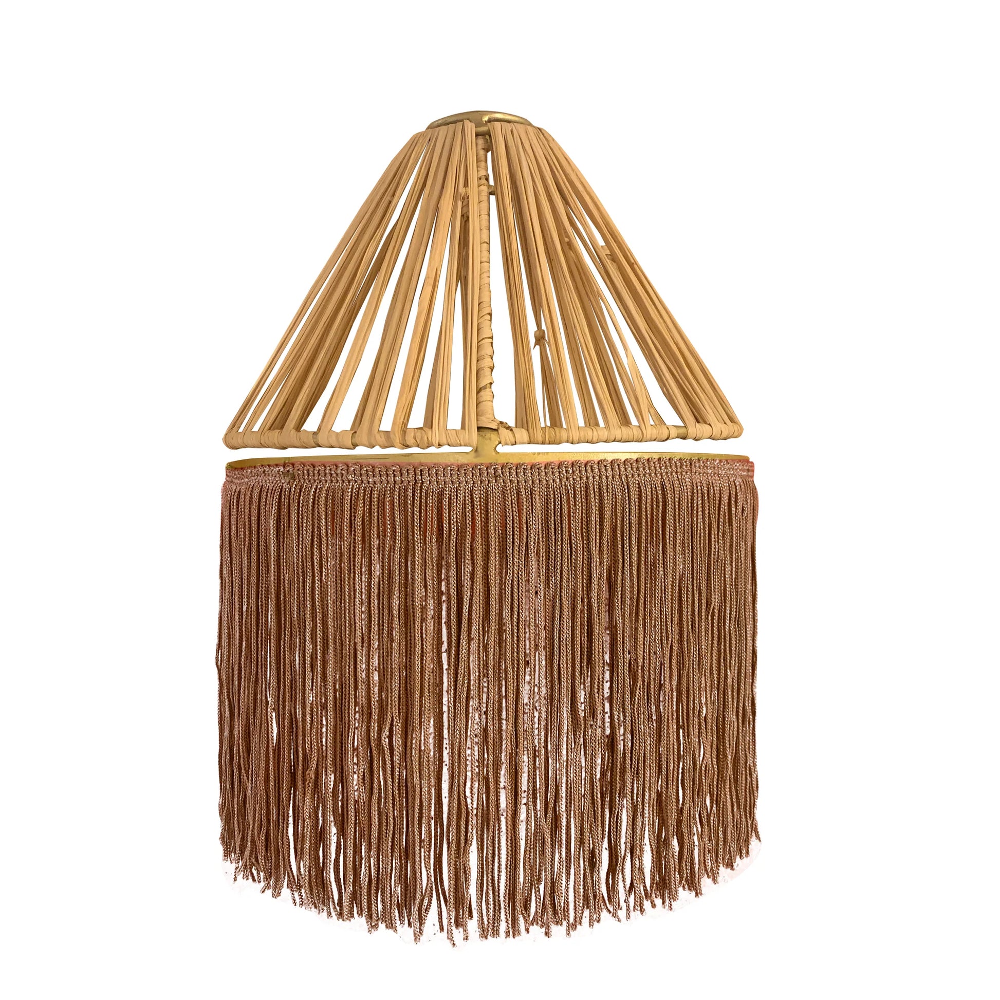 Applique murale xs franges honore deco marron