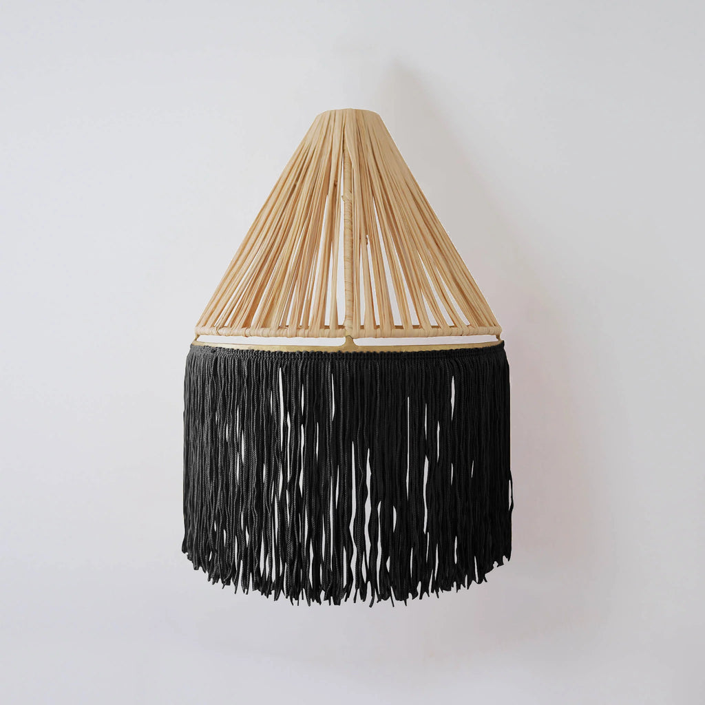 Applique murale xs franges honore deco noir