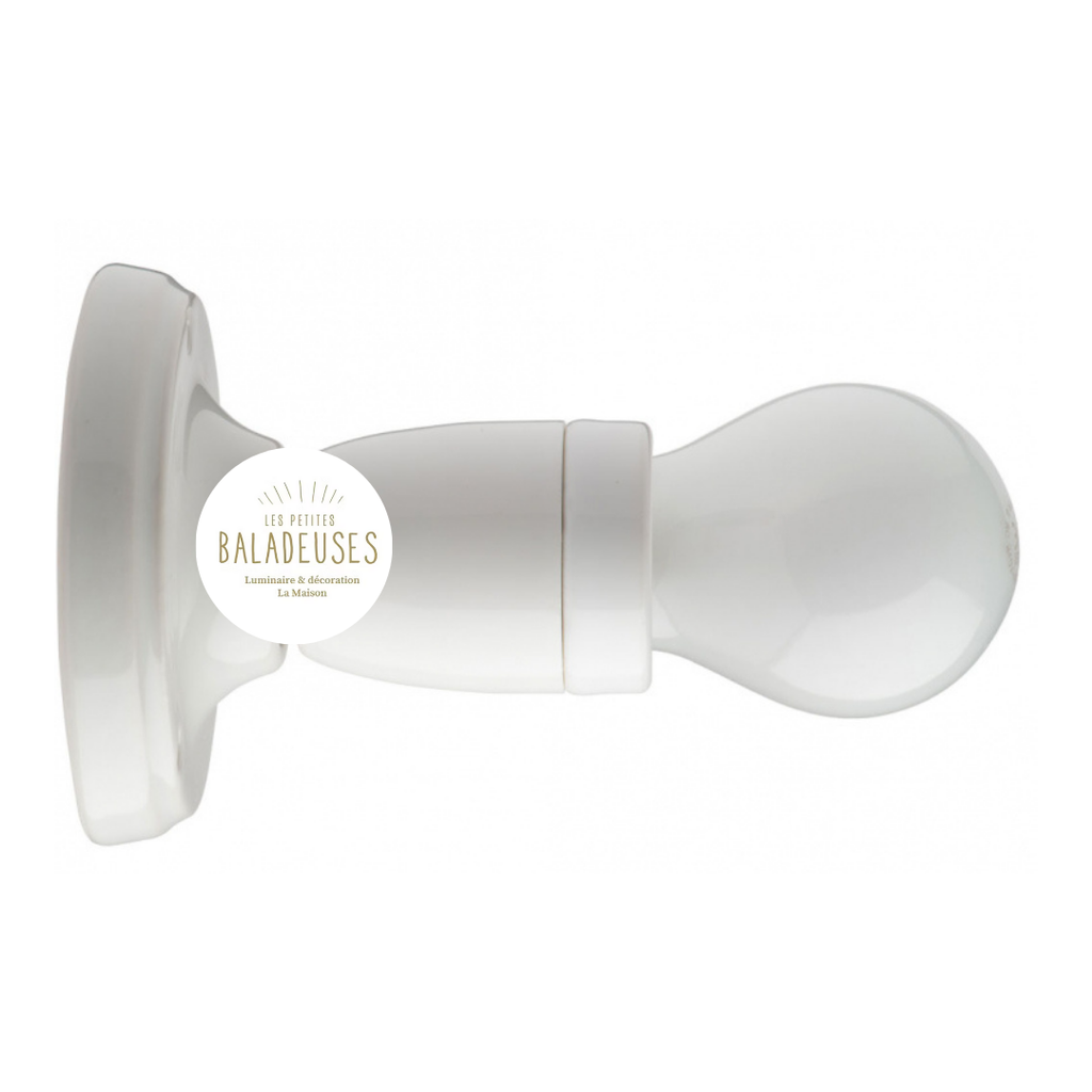 Applique porcelaine blanche zangra