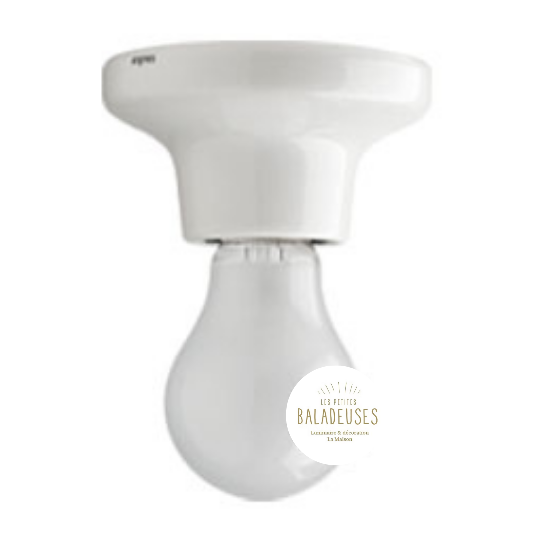 Applique porcelaine blanche zangra