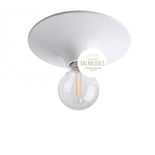 Applique retro aluminium blanc zangra 