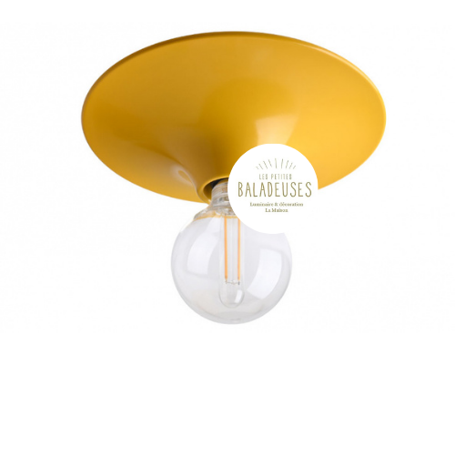 Applique retro aluminium jaune zangra 