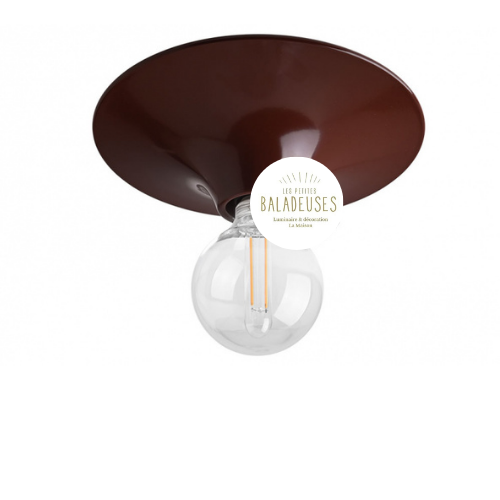 Applique retro aluminium marron zangra 