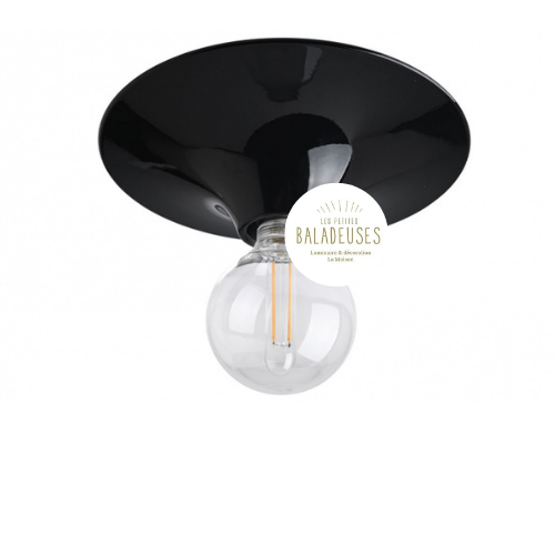 Applique retro aluminium noir zangra 