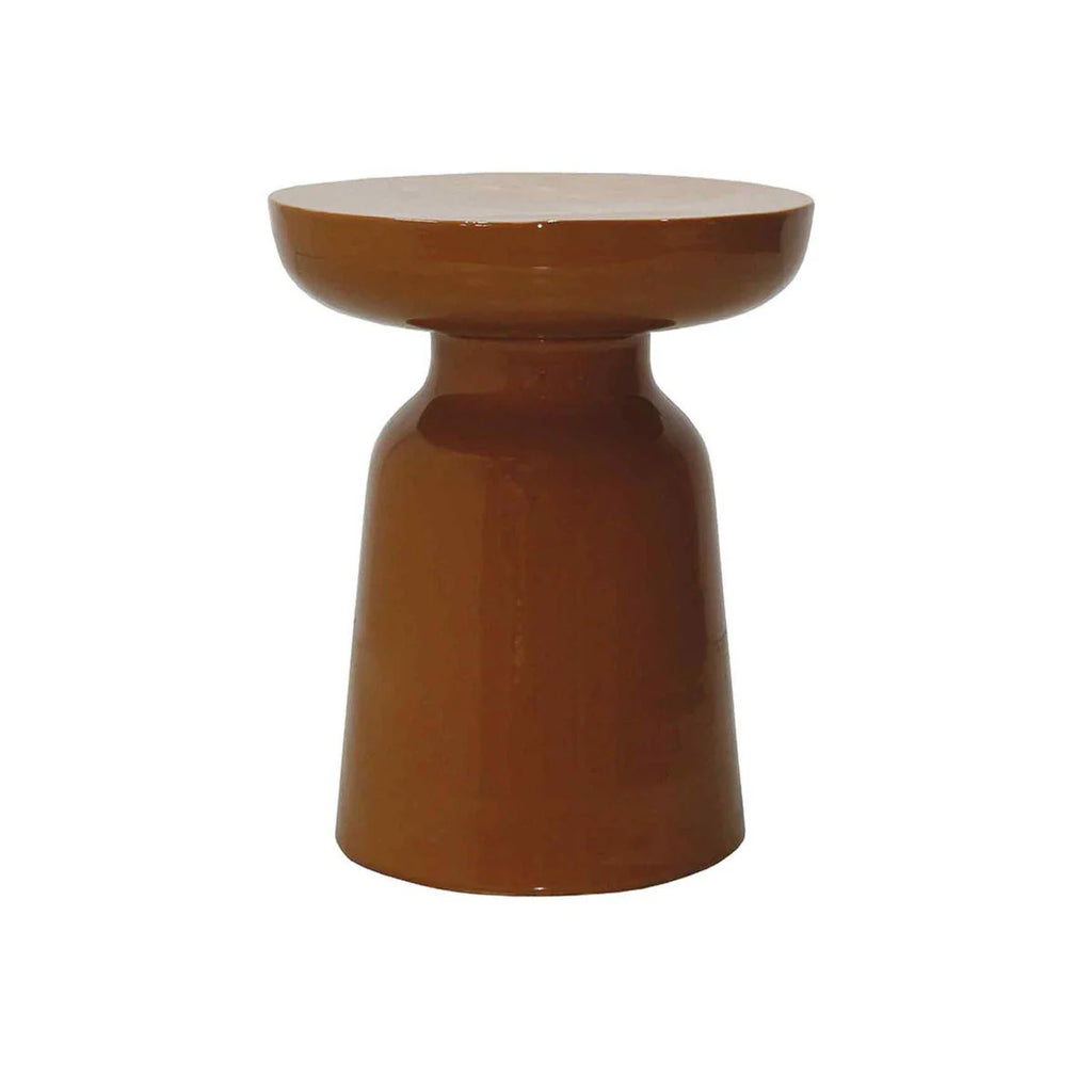 table d'appoint brillante marron opjet