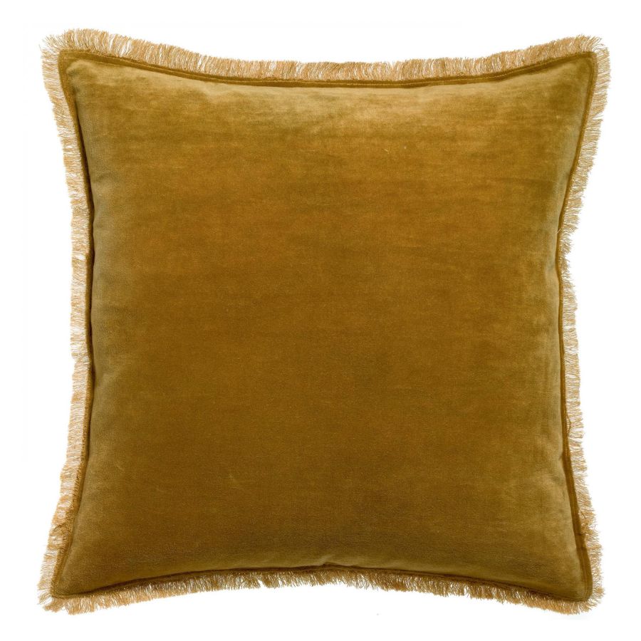 Coussin Fara velours bronze Vivaraise Nantes Les Petites Baladeuses