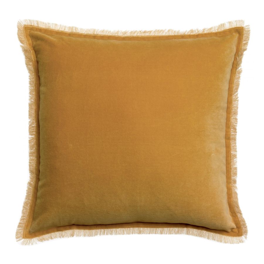 Coussin Fara velours mirabelle Vivaraise Nantes Les Petites Baladeuses