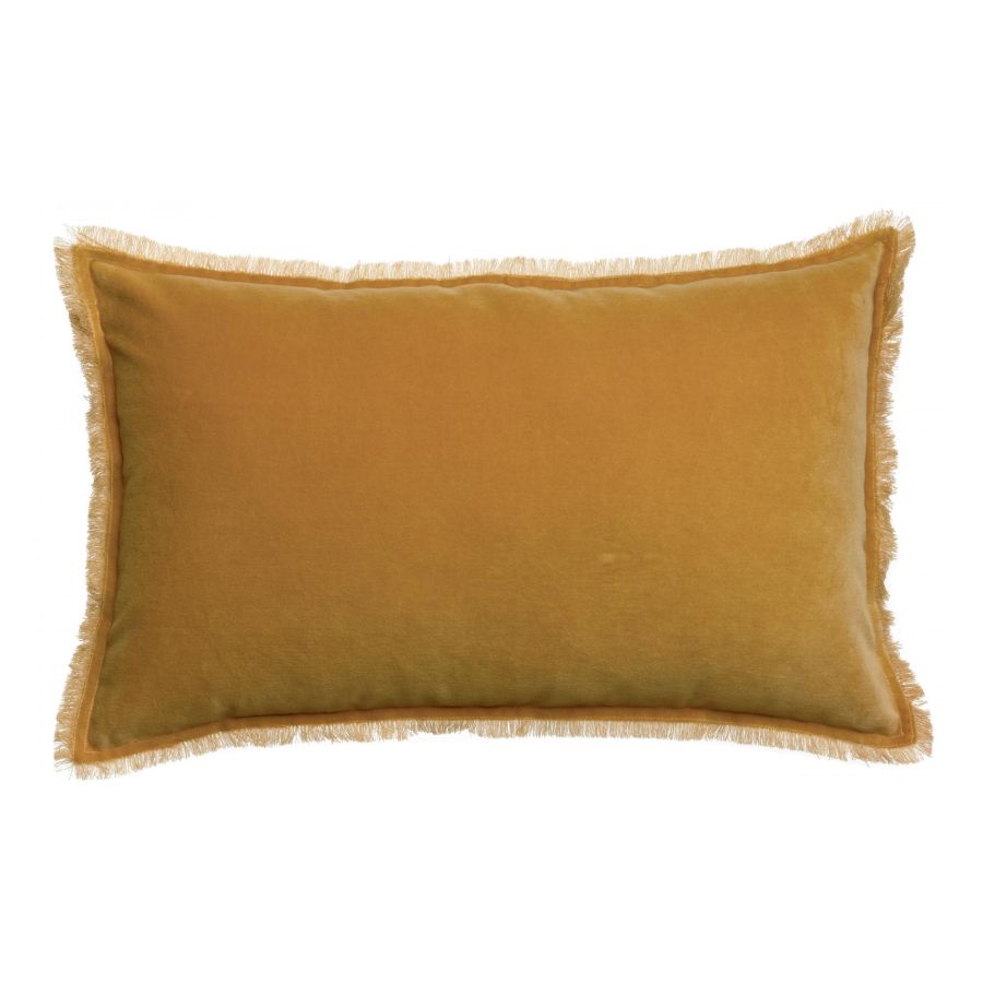 Coussin Fara velours mirabelle rectangle Vivaraise Nantes Les Petites Baladeuses