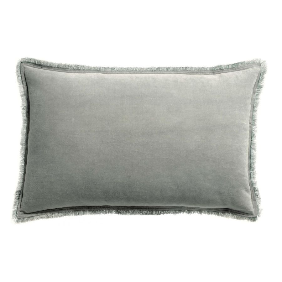 Coussin Fara velours perle rectangle Vivaraise Nantes Les Petites Baladeuses