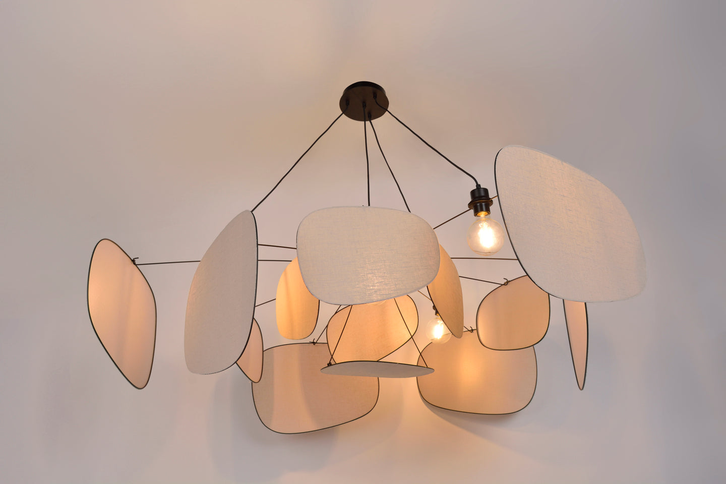 suspension market set screen mobile en lin beige