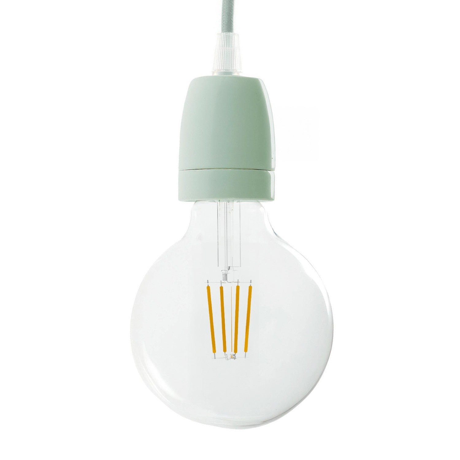 Douille en porcelaine vert E27 CreativeCable