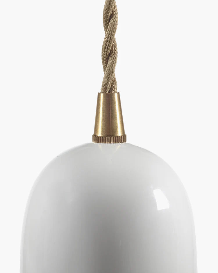 suspension serax en porcelaine blanche en forme de tube