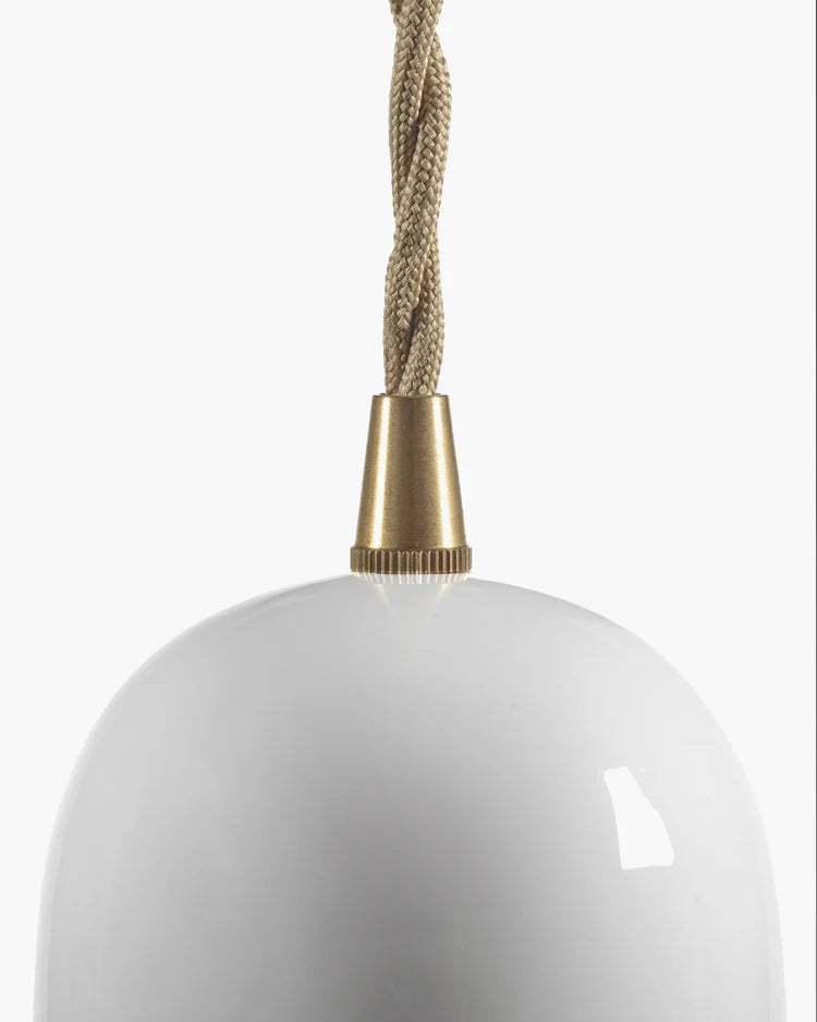 suspension serax en porcelaine blanche en forme de tube