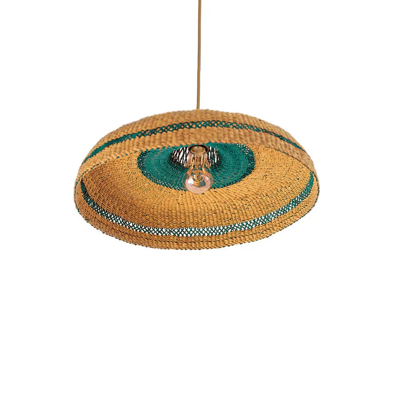 Suspension en paille tréssée