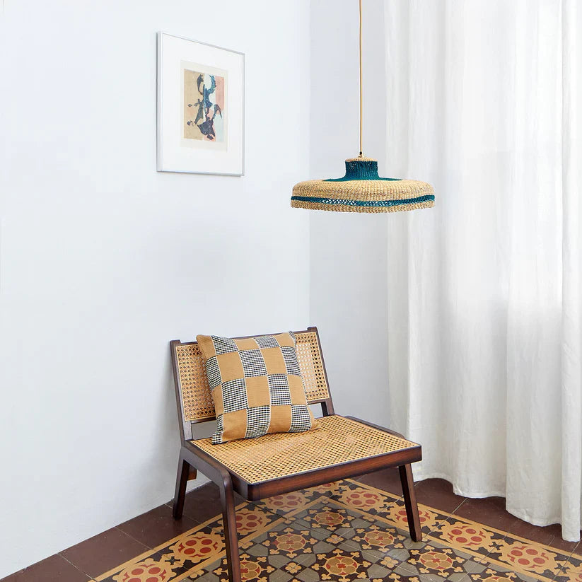 Suspension en paille tréssée