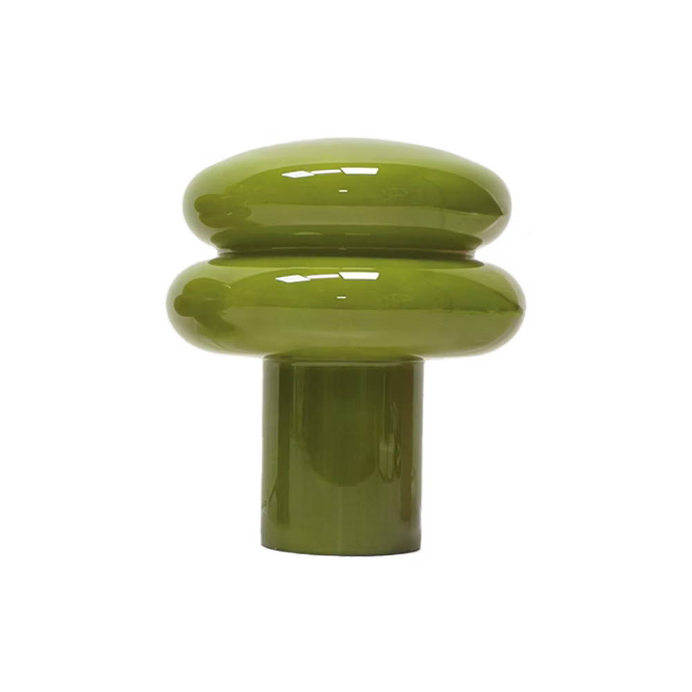 Lampe poppo verre kaki opjet