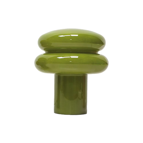 Lampe poppo verre kaki opjet