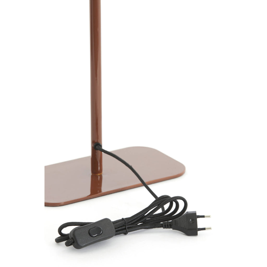 Lampe rouge brun brillant elenie light & living nantes les petites baladeuses